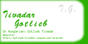 tivadar gotlieb business card